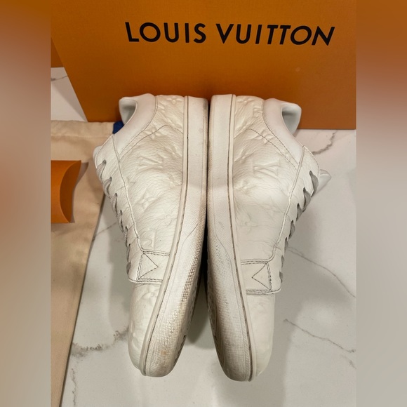 2 pairs TWO LOUIS VUITTON 
Luxembourg Sneaker BLACK AND WHITE sz 8 - Picture 7 of 11